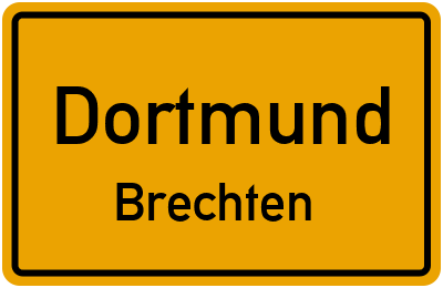 Ortsschild Dortmund Brechten