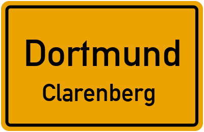 Straßenverzeichnis Dortmund Clarenberg