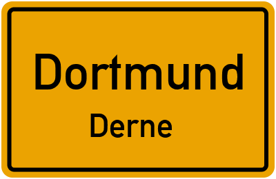 Ortsschild Dortmund Derne