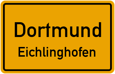 Ortsschild Dortmund Eichlinghofen