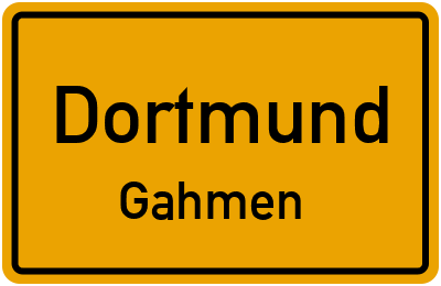 Straßenverzeichnis Dortmund Gahmen