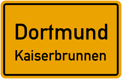 Straßenverzeichnis Dortmund Kaiserbrunnen