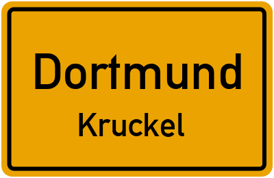 Ortsschild Dortmund Kruckel