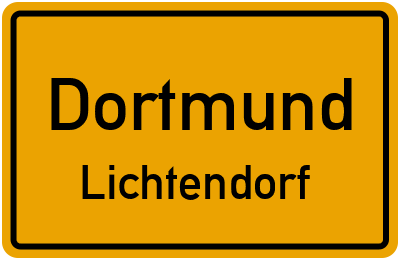 Ortsschild Dortmund Lichtendorf