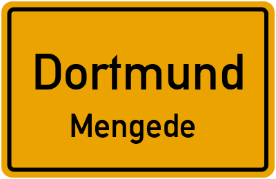 Ortsschild Dortmund Mengede