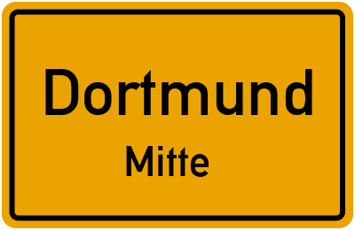 Ortsschild Dortmund Mitte