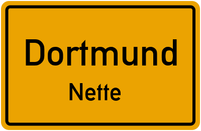 Ortsschild Dortmund Nette