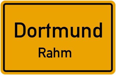 Ortsschild Dortmund Rahm