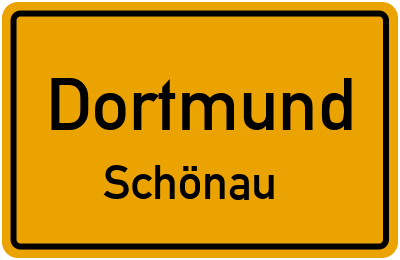 Ortsschild Dortmund Schönau
