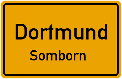 Ortsschild Dortmund Somborn