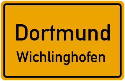 Ortsschild Dortmund Wichlinghofen