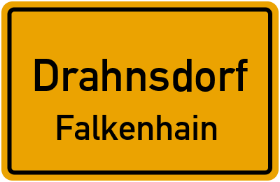 Straßenverzeichnis Drahnsdorf Falkenhain