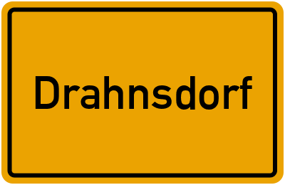 Ortsschild von Gemeinde Drahnsdorf in Brandenburg