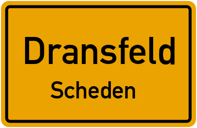 Straßenverzeichnis Dransfeld Scheden
