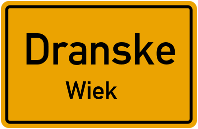 Straßenverzeichnis Dranske Wiek