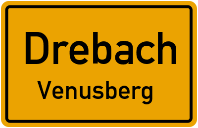 Ortsschild Drebach Venusberg