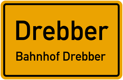 Straßenverzeichnis Drebber Bahnhof Drebber