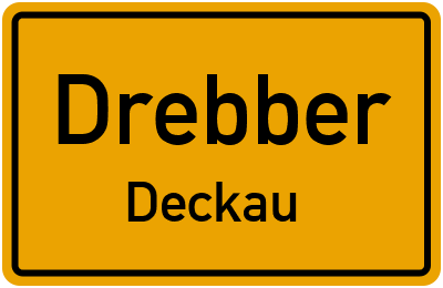 Straßenverzeichnis Drebber Deckau