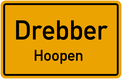 Straßenverzeichnis Drebber Hoopen
