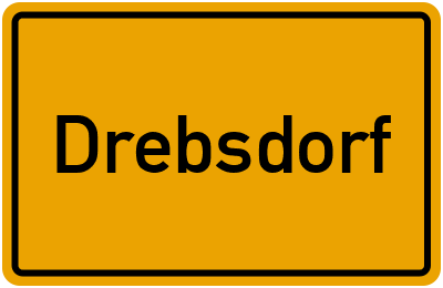 Ortsschild von Gemeinde Drebsdorf in Sachsen-Anhalt