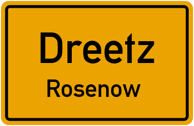 Straßenverzeichnis Dreetz Rosenow