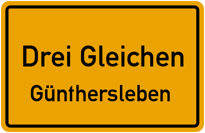 Straßenverzeichnis Drei Gleichen Günthersleben