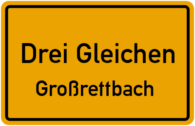 Straßenverzeichnis Drei Gleichen Großrettbach