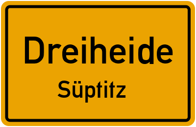 Straßenverzeichnis Dreiheide Süptitz