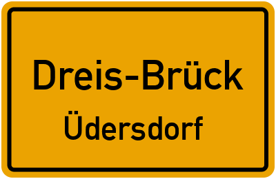 Straßenverzeichnis Dreis-Brück Üdersdorf