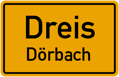 Straßenverzeichnis Dreis Dörbach