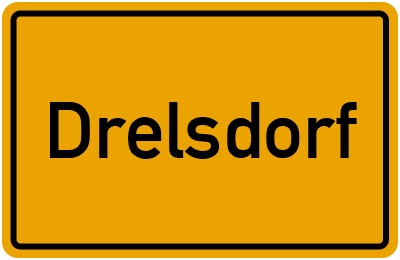 Ortsschild von Gemeinde Drelsdorf in Schleswig-Holstein