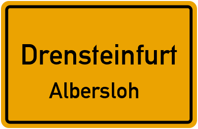 Straßenverzeichnis Drensteinfurt Albersloh