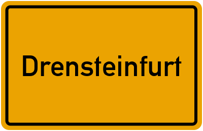 Ortsschild von Drensteinfurt in Nordrhein-Westfalen