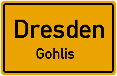 Straßenverzeichnis Dresden Gohlis