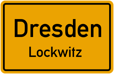 Ortsschild Dresden Lockwitz