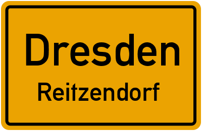 Ortsschild Dresden Reitzendorf