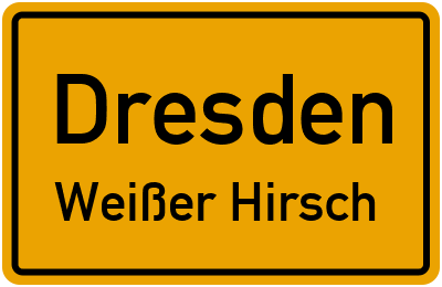 Straßenverzeichnis Dresden Weißer Hirsch