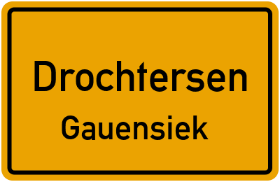Straßenverzeichnis Drochtersen Gauensiek