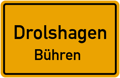 Ortsschild Drolshagen Bühren