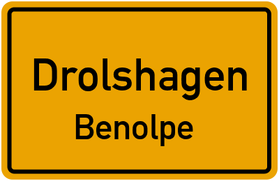 Ortsschild Drolshagen Benolpe