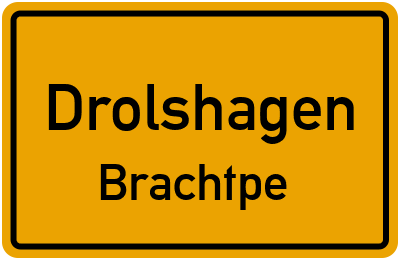 Ortsschild Drolshagen Brachtpe