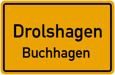 Ortsschild Drolshagen Buchhagen