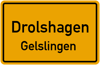 Straßenverzeichnis Drolshagen Gelslingen