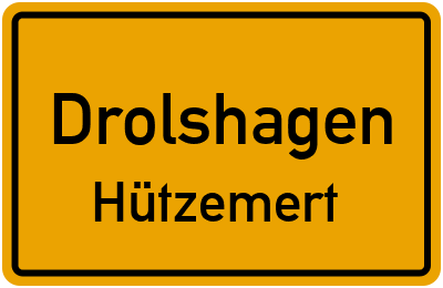 Ortsschild Drolshagen Hützemert