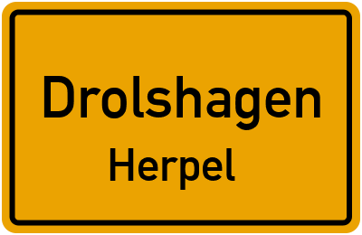 Ortsschild Drolshagen Herpel
