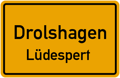Ortsschild Drolshagen Lüdespert