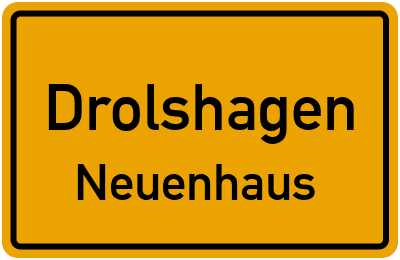 Ortsschild Drolshagen Neuenhaus