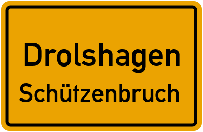 Ortsschild Drolshagen Schützenbruch