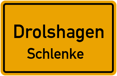 Ortsschild Drolshagen Schlenke