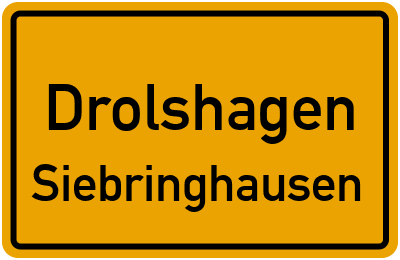 Straßenverzeichnis Drolshagen Siebringhausen